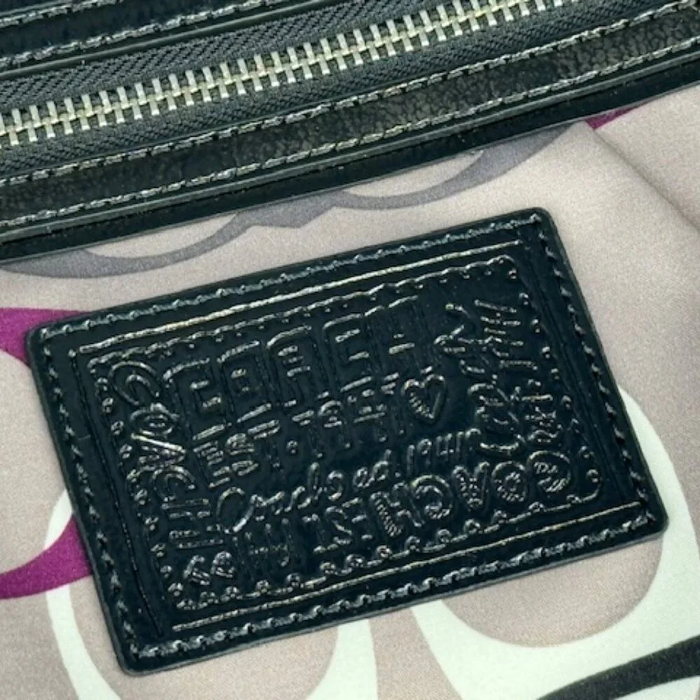 NWT Coach Daisy Optic Print Multi Glam Logo Tote Bag, F22961 (From 2012) - Picture 3 of 8